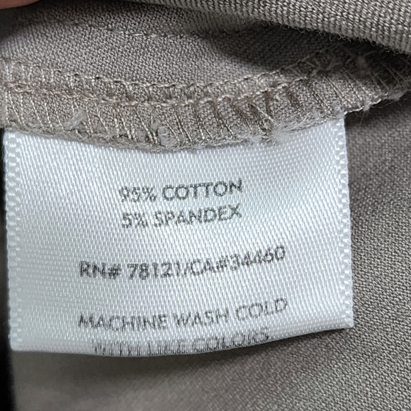 Eileen Fisher Women's Cotton Stretch Straight Leg Capri Pants -L - Picture 5 of 5